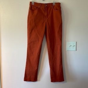 Gloria Vanderbilt orange pants